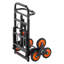 Chariot d'escaliers, capacité d'escalade de 220 lb, chariot pliant robuste avec poignée télescopique, 6 roues et 2 cordes élastiques, chariot d'escalade pour la maison, l'épicerie, l'entrepôt