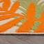 Tapis intérieur / extérieur Parksley Palm Frond - ivoire / orange / bleu marine-110742437