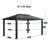 Santa Monica Aluminum Patio Gazebo-93776342