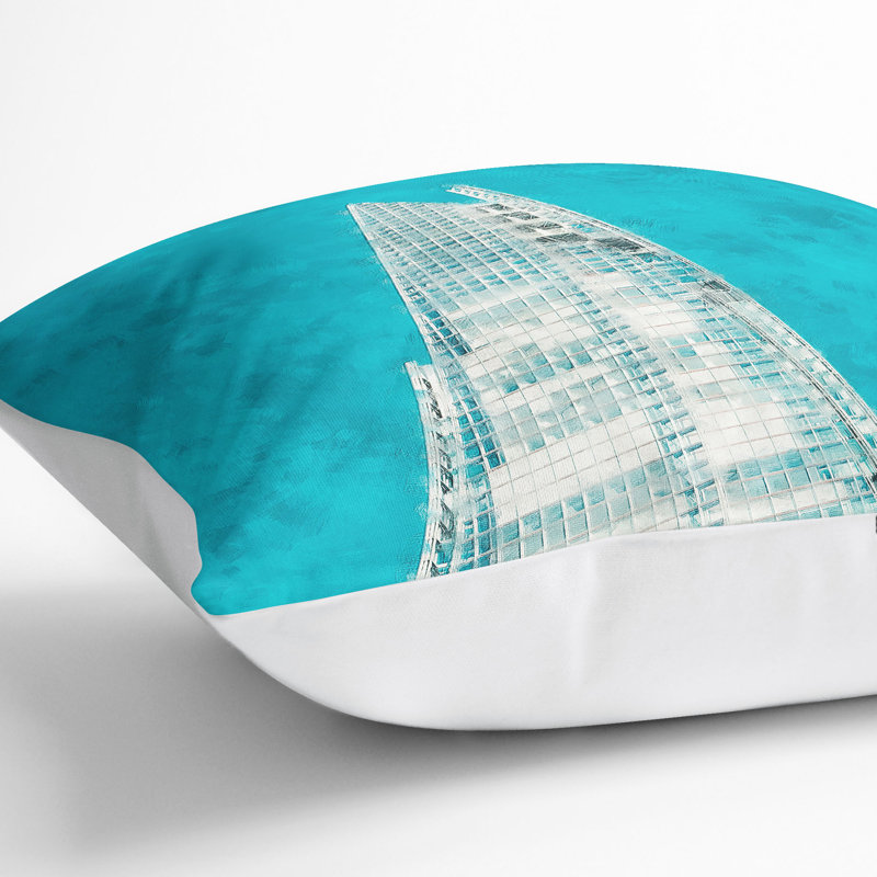 Square Throw Cushion, White, 55cm H x 55cm W x 20cm D