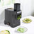 Commercial Vegetable Processor Electric Vegetable Slicer Shredder Dicer Food Processor with 3 Blades, Grid Clean Tool