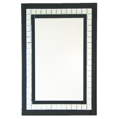 Glass Frame Rectangle Wall Mirror