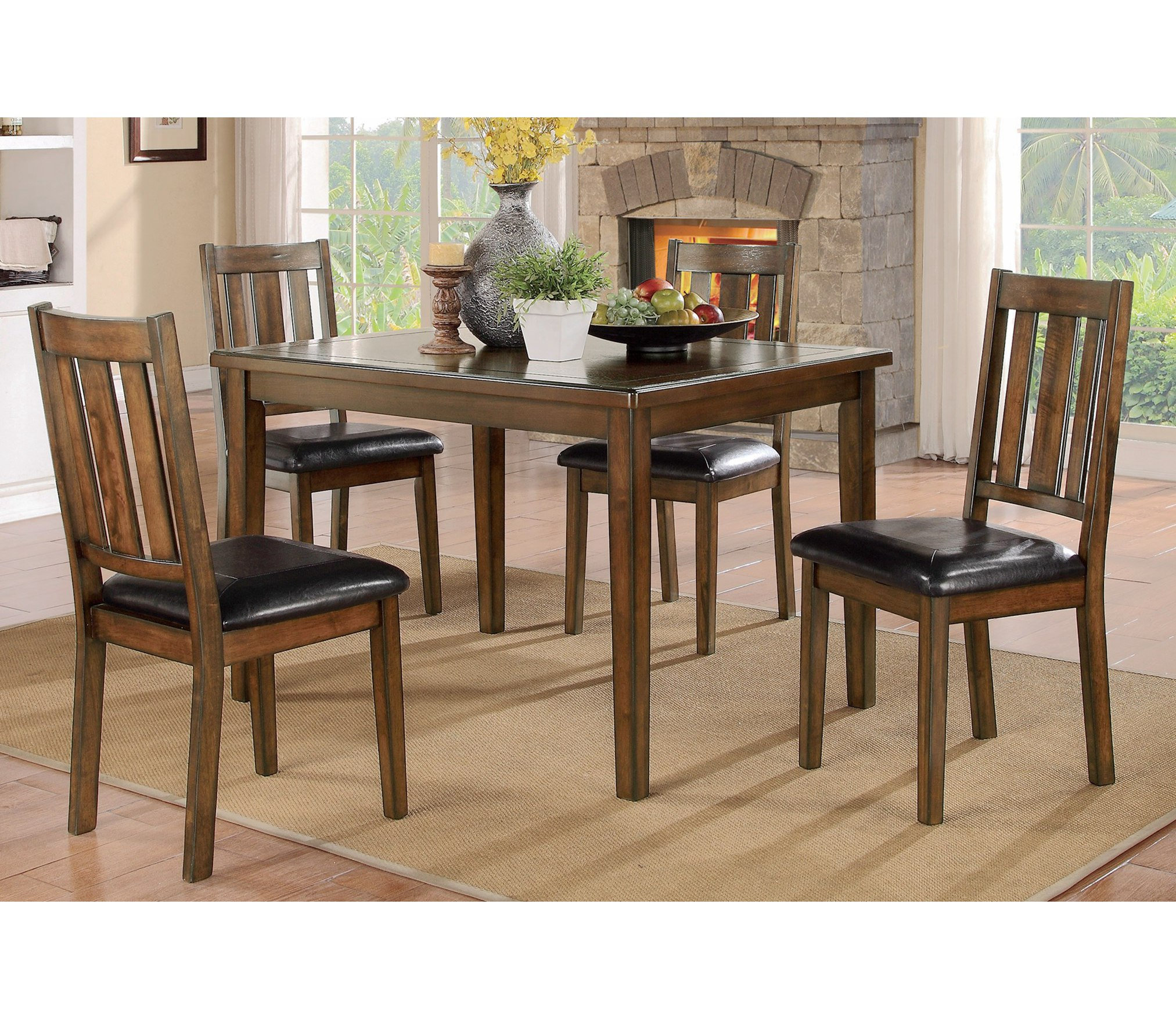 Red Barrel Studio® 5 Piece Dining Set, Dining Table Set, Kitchen Table ...