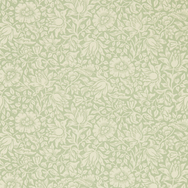 Mallow 10.05m x 52cm Matte Wallpaper Roll, Green