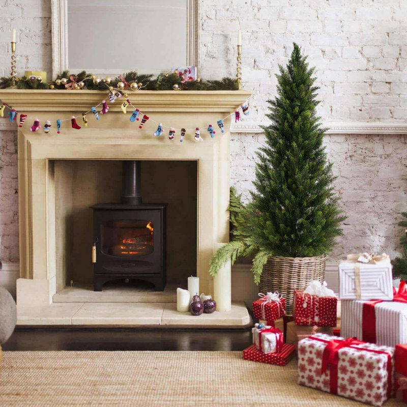 59''Artificial Cedar Tree Set In A Pot