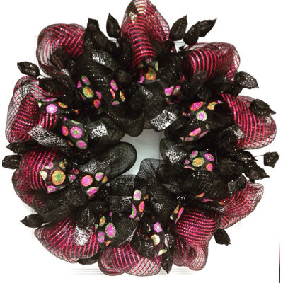 Couronne déco hantée 24 po