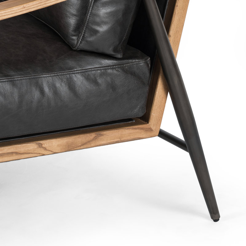 Kempsey Chair, Sonoma Black Genuine Leather