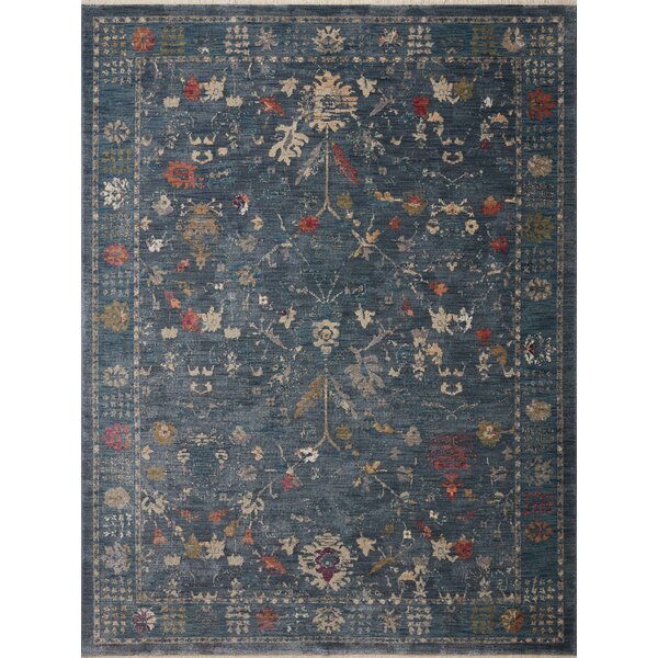 Lark Manor Febbas Blue Rug & Reviews | Wayfair