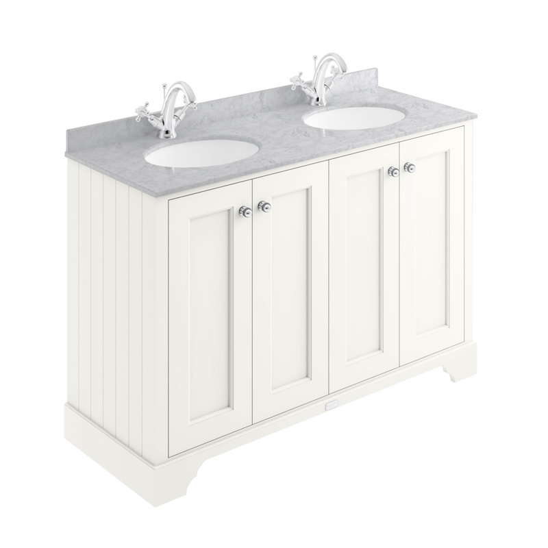 Bayswater 1220 mm Bathroom Vanity, Pointing White, Grey