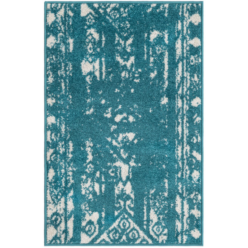 Geometric Indoor Rug, Rectangle 2' x 3'