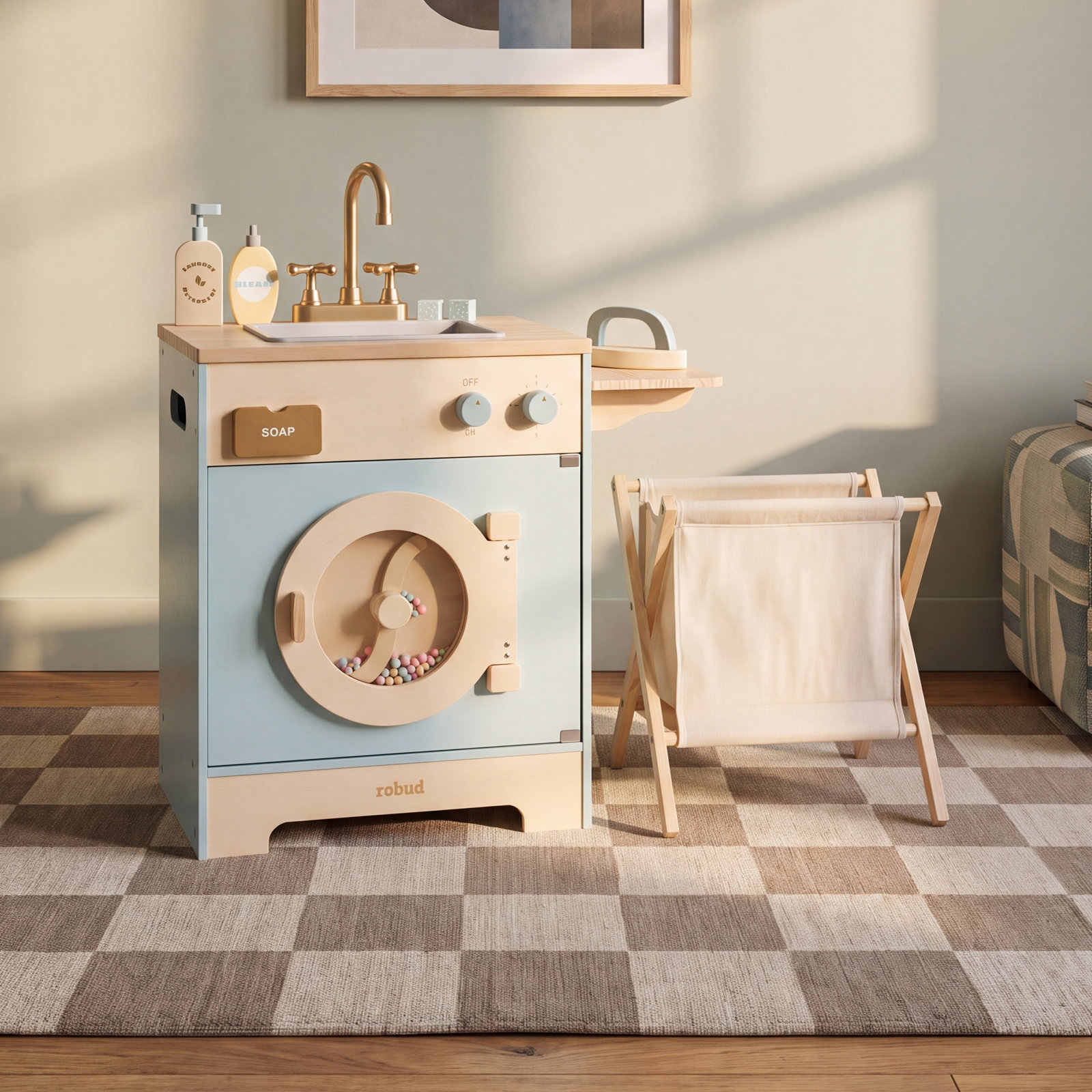 Wooden Play Washing Machine