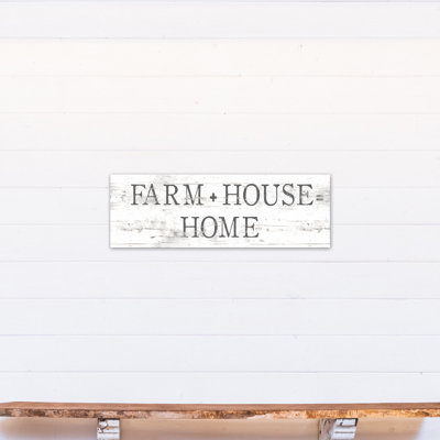 « campagne home sign », art textuel sur toile