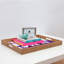 Plateau de table repose-pieds/café live to love