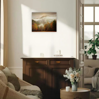 Art mural sur toile 24 "x 18" Misty Forest