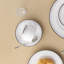 8 tasses à colonnade argentées Noritake