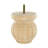 4 in x 3-1/2 in Unfinished Solid Hardwood Round Bun Foot