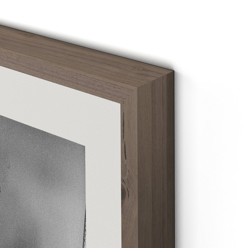Shoe Convention Framed Photographic Print, H 40" x W 30", Rustic Walnut