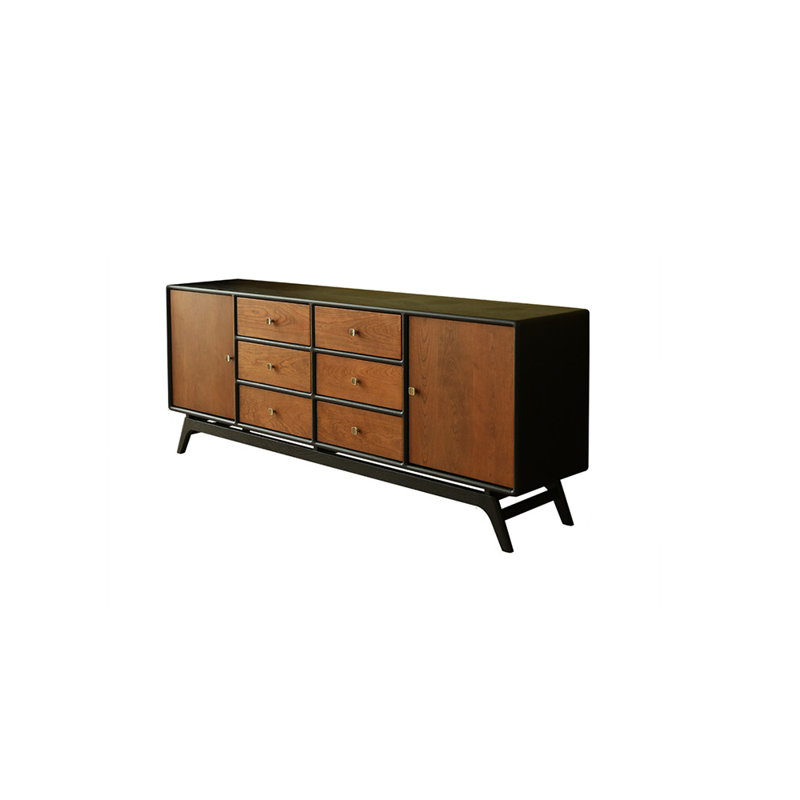 Solid wood retro style TV stand