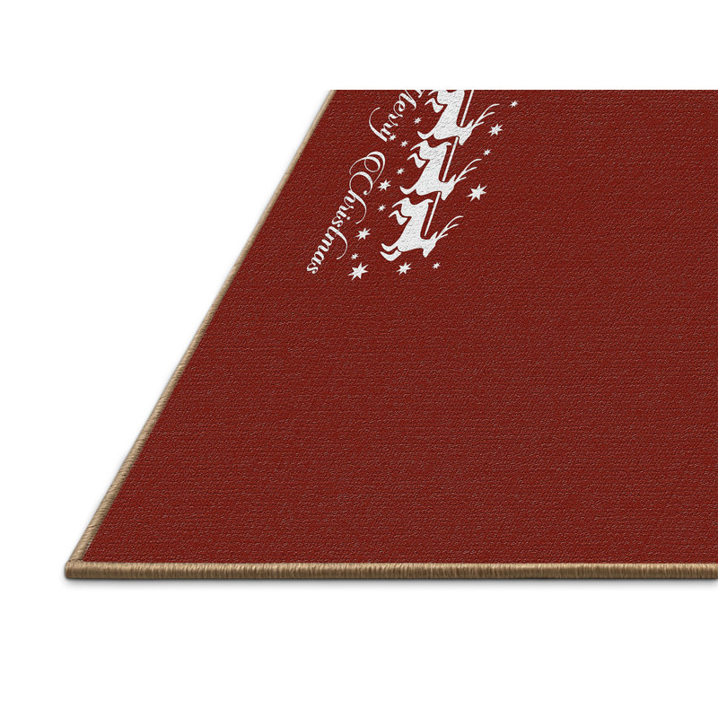 Tapis de noël zone rouge, Rectangle 2 pi x 5 pi
