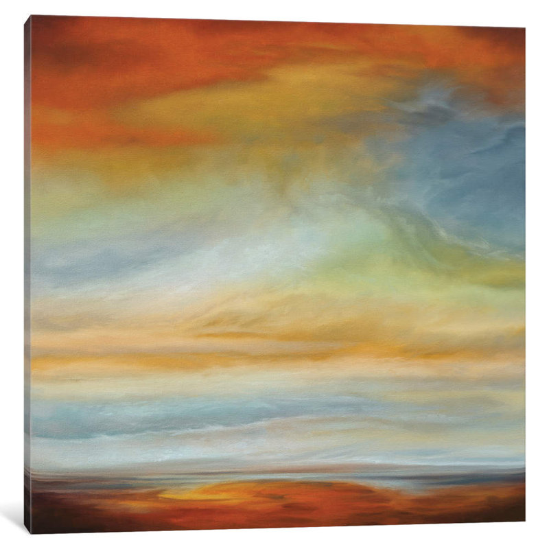 Earth And Sky II by Matt Russel - Wrapped Canvas Painting, 45.72 cm H x 45.72 cm W x 1.91 cm D