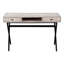 Bureau de 119 cm (47 po) avec étagères, idéal pour le télétravail, structure en métal, piètement en acier, poids : 24,7 kg
