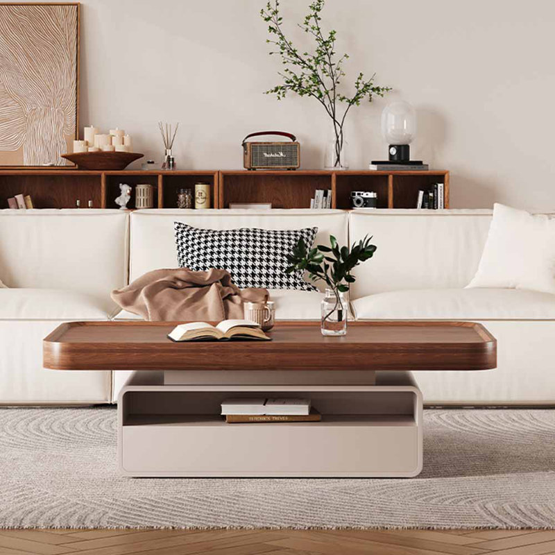 Table à thé multifonctionnelle, simple et créative, H 15,75 po x L 51,18 po x l 27,56 po
