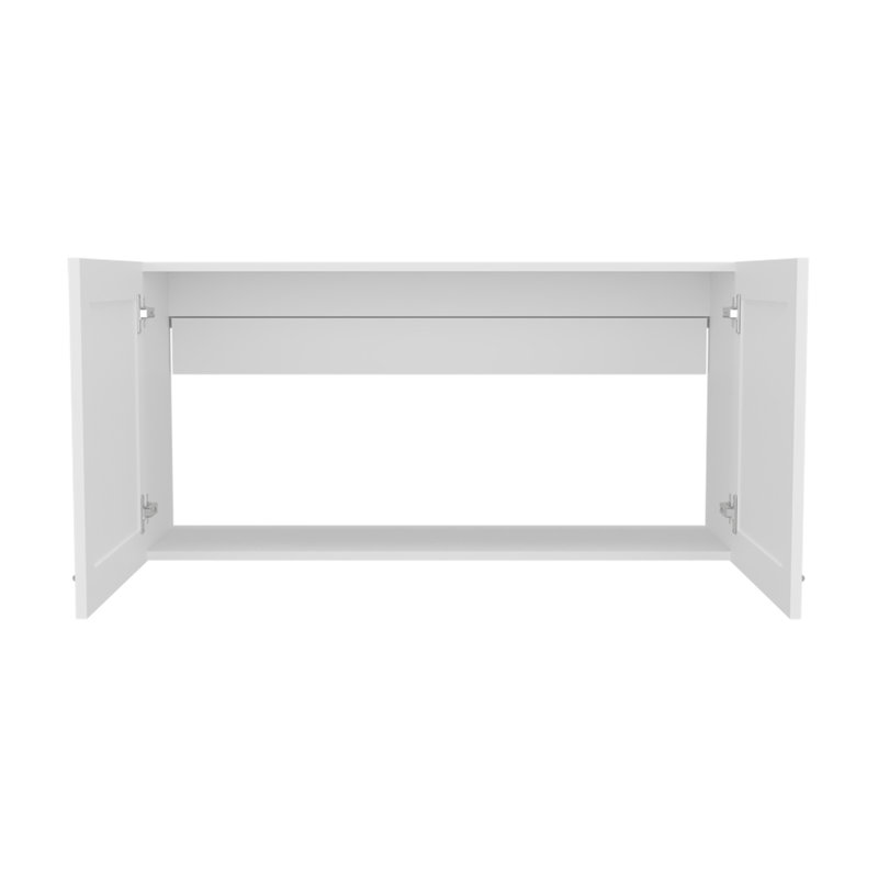 Armoire murale, 2 portes, blanc