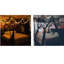 8 Corner Bed Canopy With 100 LED String Lights (Black) 200 X 250Cm