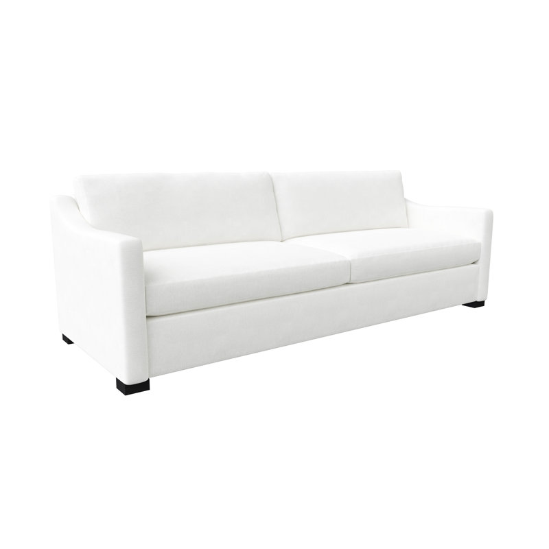 Canapé moelleux 95 po gris, Revolution® blanc cassé, H 34 po x l 105 po x P 39 po