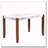 Rectangular Faux Marble Dining Table
