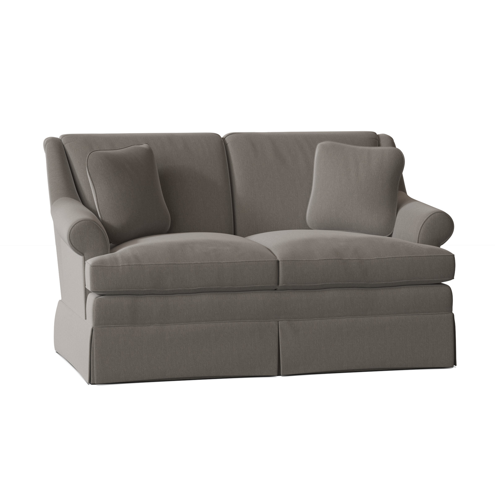 Connor 59'' Upholstered Loveseat, Peyton Gray Performance Twill, No