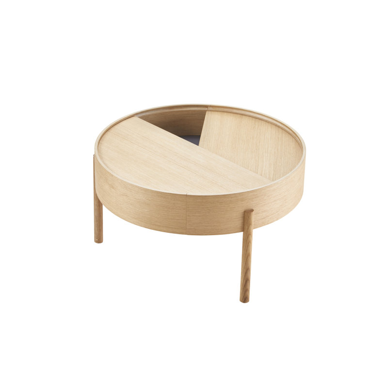 Arc Coffe Table, 15" H x 26" L x 26" W, Black