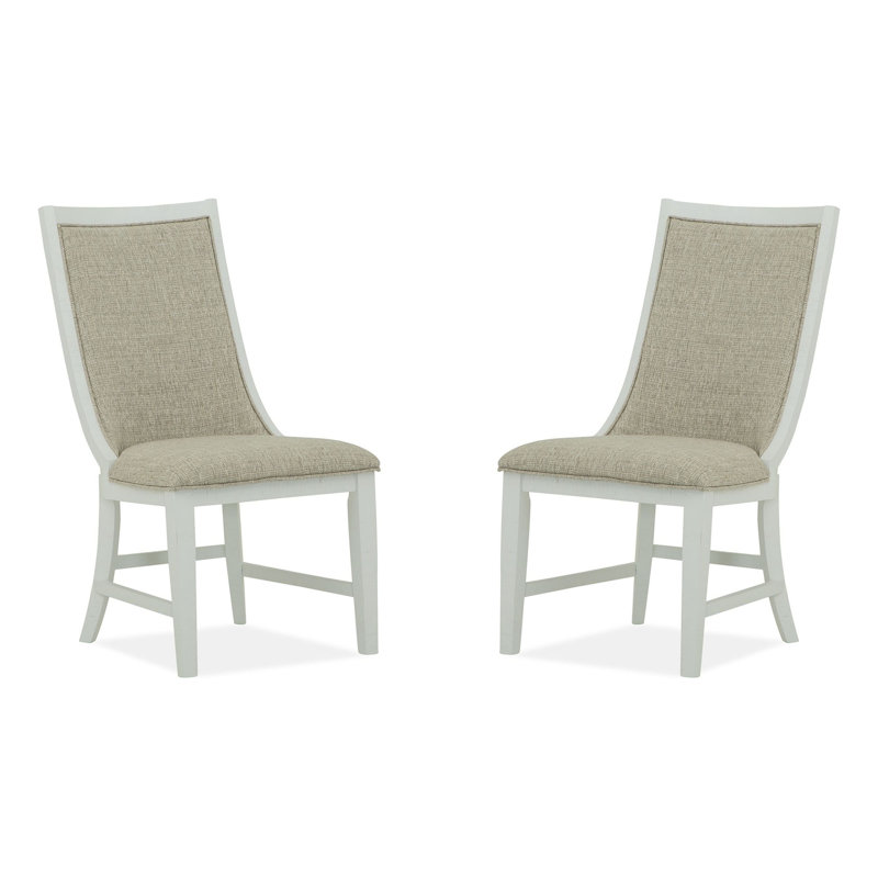 Chaise d'appoint rembourrée, Blanc craie