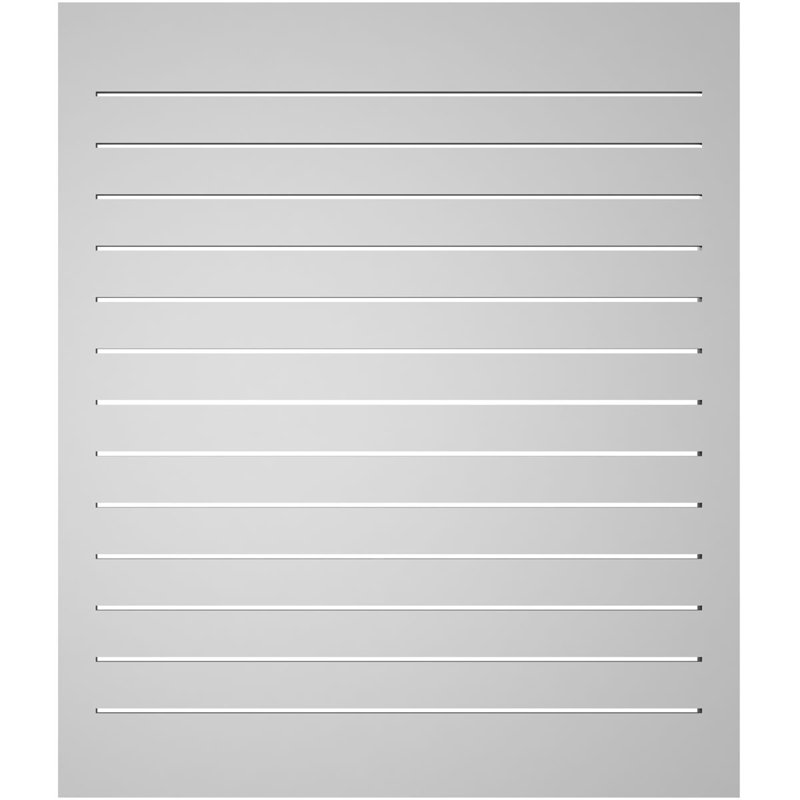 Évent à pignon fonctionnel en uréthane rectangulaire à fixation en surface, brun clair apprêté, H 42 po x l 36 po x P 1,5 po