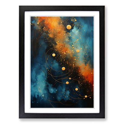 Universe Abstract Art - Framed Print