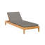 Classic Teak Chaise Lounge - Charcoal-90139958