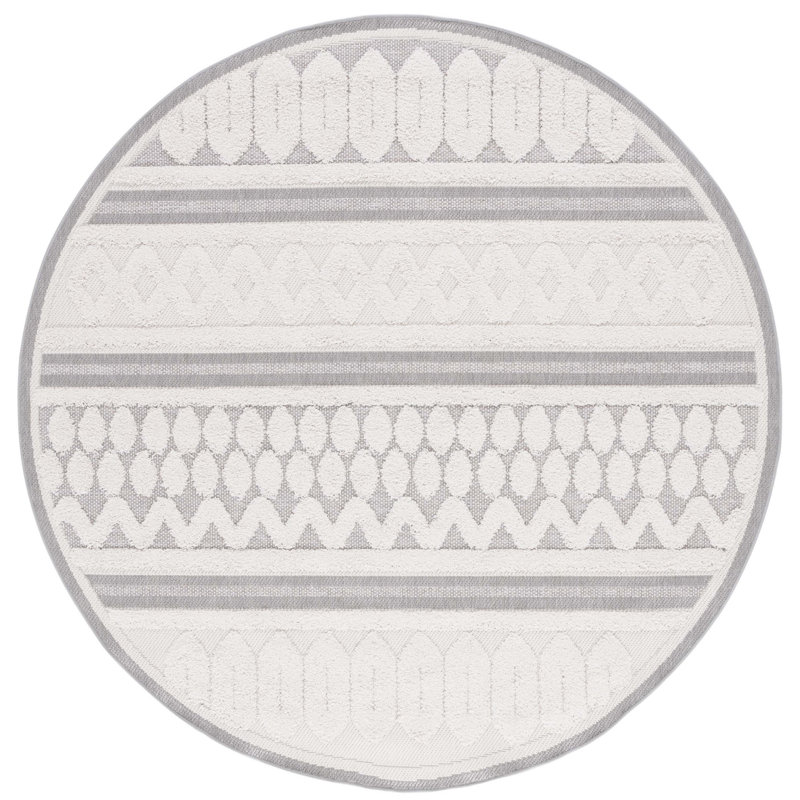 Tapis d'intérieur / extérieur Amro Performance Southwestern, Rond 6 pi 7 po