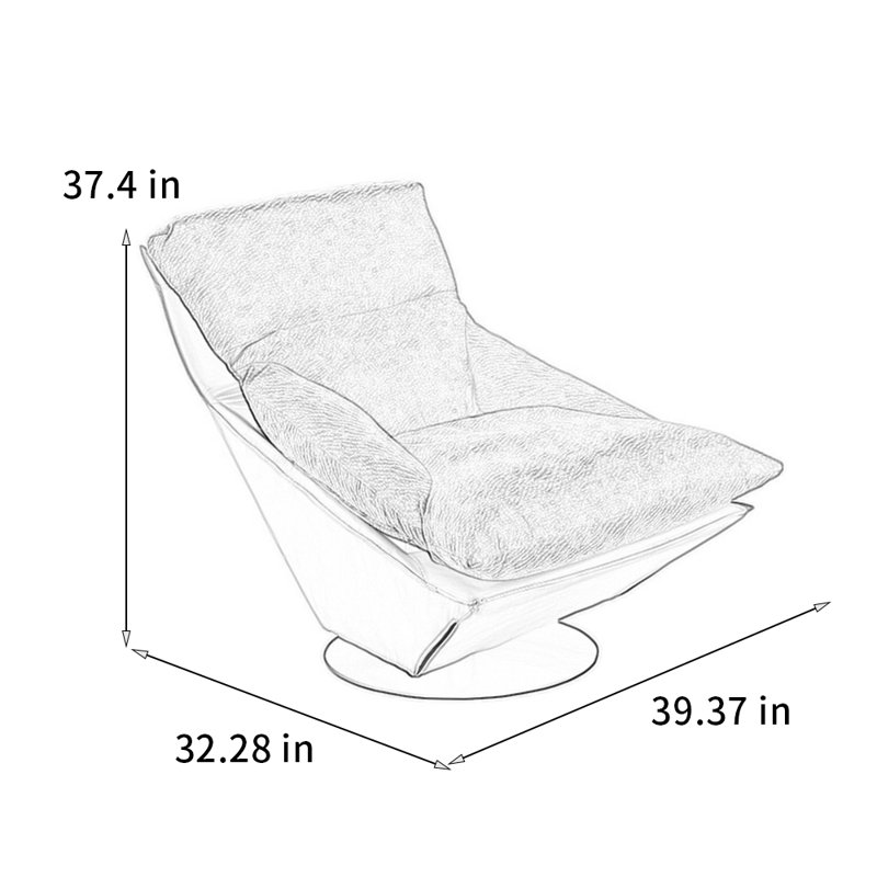 Chaise rotative ergonomique, Noir