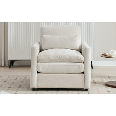 Fauteuil rembourré 31,9 "surdimensionné et confortable