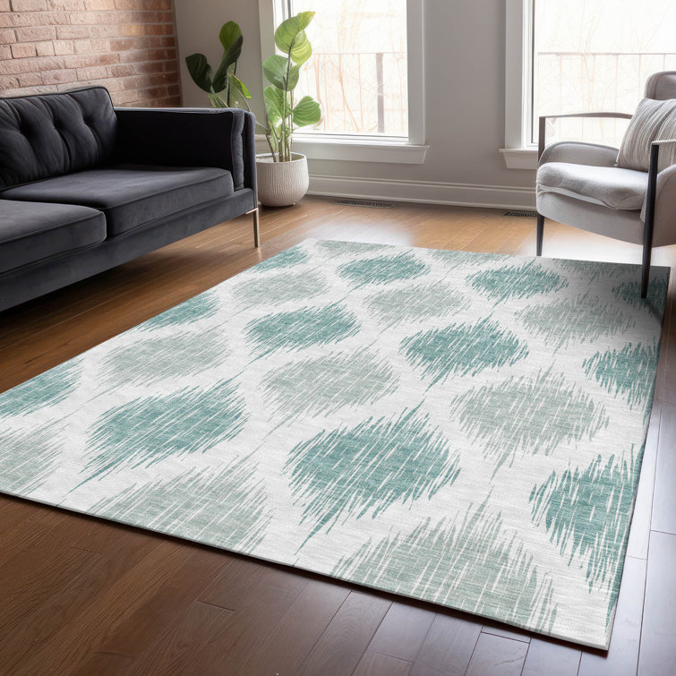 Malchow Washable Ikat Indoor / Outdoor Rug