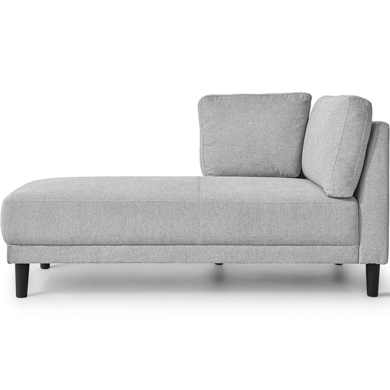 Flâneuse rembourrée, 100 % polyester gris