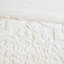 Housse de couette en chenille de coton blanc