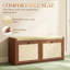 Banc de rangement avec 2 portes