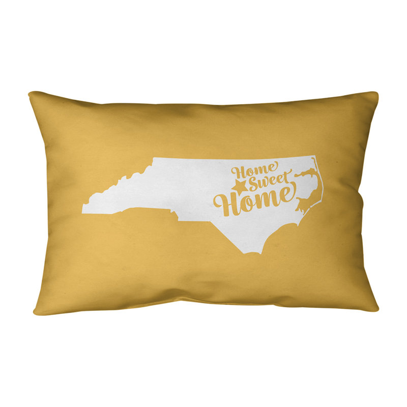 Coussin lombaire en pierre doux home, Raleigh, Jaune, Faux lin