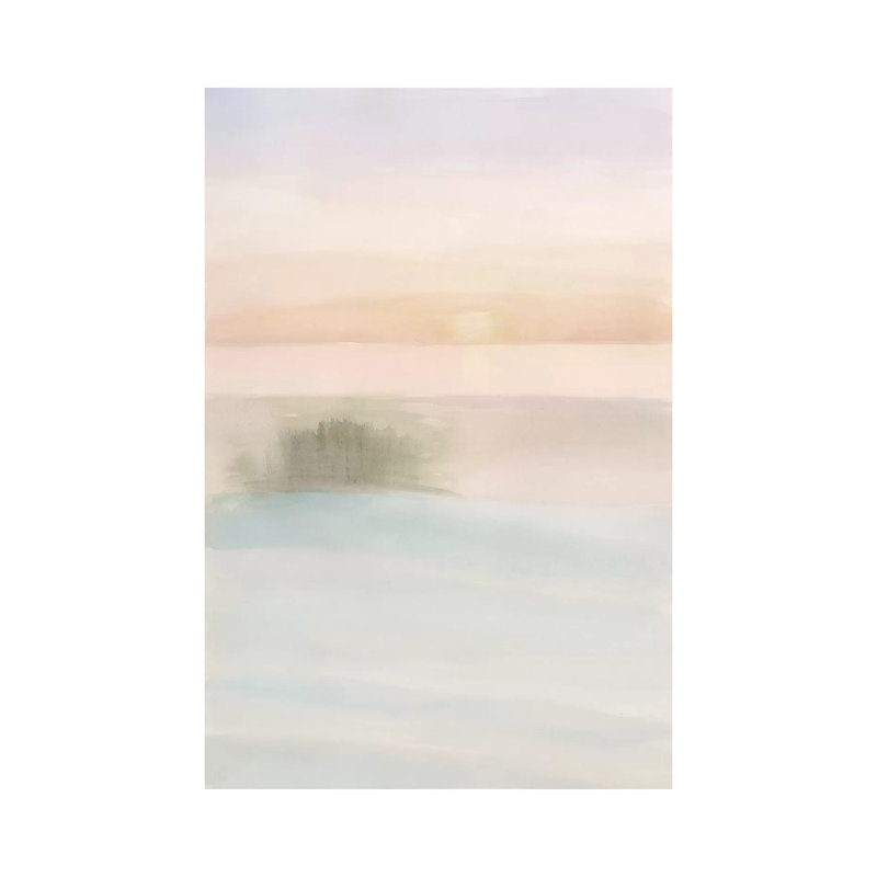 «Island Calm II» par Stellar Design Studio - peinture sur toile tendue, H 40 po x l 26 po x P 1,5 po