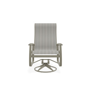 Chaise berçante pivotante en aluminium Belle Isle