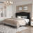 Upholstered Tufted Headboard Bed Wingback Bed-2044547580-2040993100