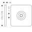 Citterio M Wall Plate for Showerhead-11081078