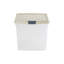 Wham Clip 21.5L Rectangular Plastic Storage Boxes with Secure Clip Lock Lids. L:39 x W:29 x H:25.5cm Clear/Stone/Slate Grey-420374608