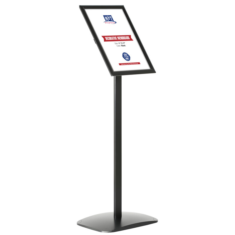 Porte-affiche à piédestal, H 47,24 po x l 16,54 po x P 11,81 po